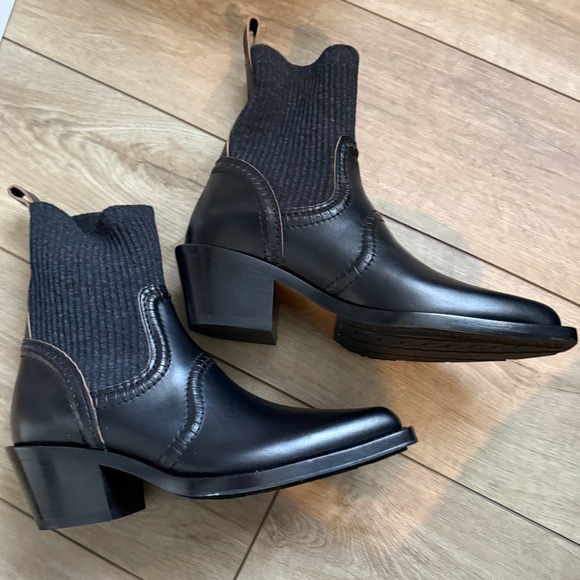 NWT Chloe Nellie Texan Ankle Sock Boot 41 - Picture 6 of 10